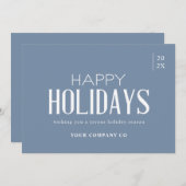 ビジモダンエレガントェン企業のダスティブルー シーズンカード (正面/裏面)