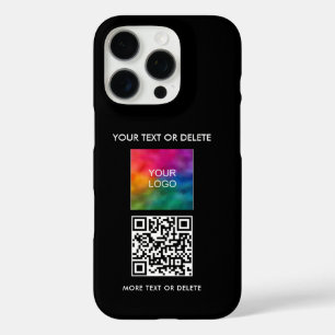 ビジモダンエレガントネスロゴQRコードのアップローシンプルド iPhone 16 PROケース