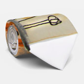 ビジモダンネスアブストラックオレンジブラック ネクタイ (ロール)