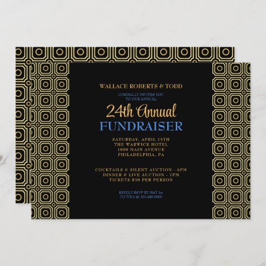 ビジモダンネスオークション企業のガラ資金調達者 招待状 (正面/裏面)