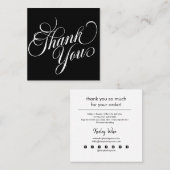 ビジモダンネスプロモーションをありがとうございます   スクエア名刺 (正面/裏面)