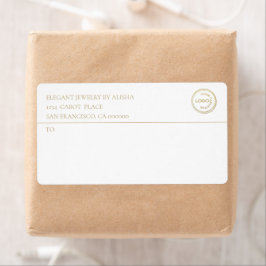 ビジモダンネスロゴ白金ゴールド住所 シール