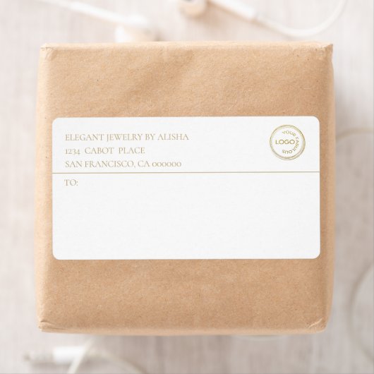 ビジモダンネスロゴ白金ゴールド住所 シール (インサイチュ)