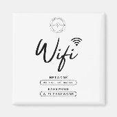 ビジモダンネスロゴ白黒Wifi詳細 マグネット (正面)