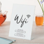 ビジモダンネスロゴ白黒Wifi詳細 台座サイン (インサイチュ)