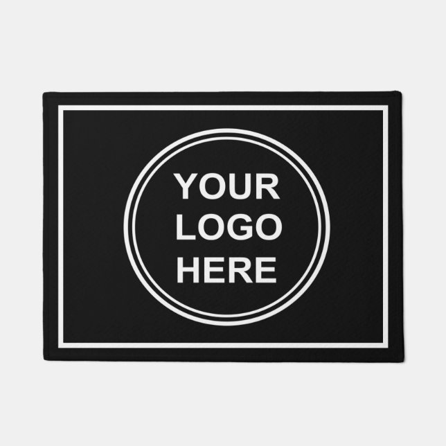 ビジモダンネスロゴ黒 ドアマット (正面)