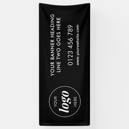 ビジモダンャンロ広告ゴのトレードショー 横断幕 (縦)