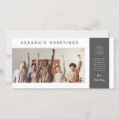 ビジモダン企業のネス・チーム写真アッシュ・ブラック シーズンカード (正面)