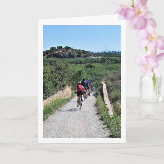 ビジャマルシャントのサイクリストの肖像、バレンシア、スペイン語 カード (蘭)