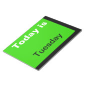ビジュアルカレンダーツール曜日(火曜日)メモ ノートパッド (アングル)