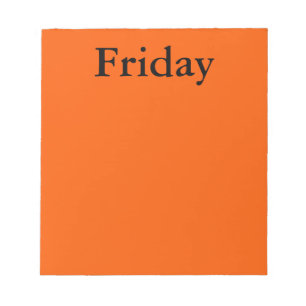 ビジュアルカレンダーツール週の金曜日のメモ ノートパッド