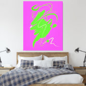 ビジュアルコンテンポダンスストレッチキャンバス印刷 キャンバスプリント (インサイチュ (寝室))