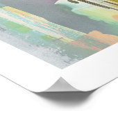 ビジュアルメモリーズ、オリジナルカラフル抽象芸術アート ポスター (角)