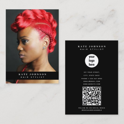 ビジユニークモダンャロ写真家 名刺 (正面/裏面)