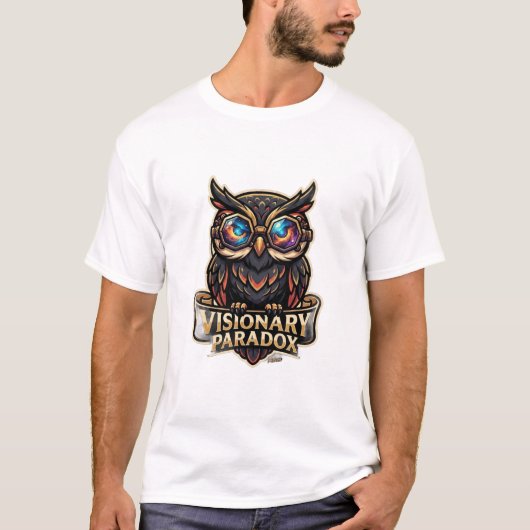 ビジョナリーパラドックス梟Tシャツ Tシャツ (正面)