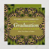 ビジョナリーフォレストアースグリーン卒業招待状 招待状 (正面/裏面)