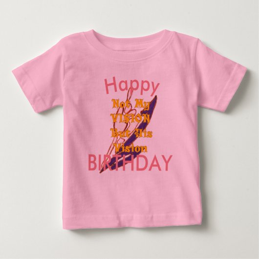 ビジョンお誕生日おめでとう ベビーTシャツ (正面)