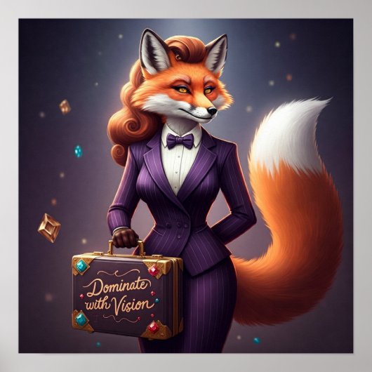 ビジョンで支配 – 女性のキツネ力 ポスター (正面)