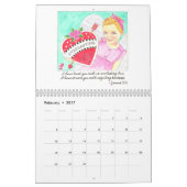 ビジョンと詩のカレン感動的ダー カレンダー (2月 2017)