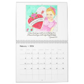 ビジョンと詩のカレン感動的ダー カレンダー (2月 2026)