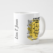 ビジョンのないリーダー ジャンボコーヒーマグカップ (正面右)