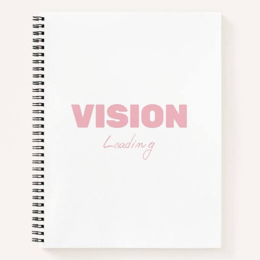 ビジョンのロード – やる気を起こさせる未来の進歩 ノートブック (正面)