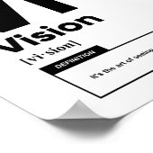 ビジョンの定義 |ポスタやる気を起こさせるー ポスター (角)
