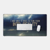 「ビジョンを現実にする」モチベーション肯定 デスクマット (キーボード&マウス)