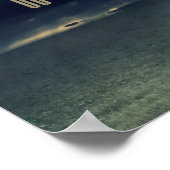 「ビジョンを現実にする」モチベーション肯定 ポスター (角)