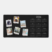 ビジョンボードコラージュ6フォトコラージュ2026カレンダー デスクマット (正面)