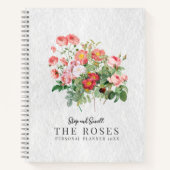 ビジョンボードプランナー - ソフトフラワーカバー ノートブック (正面)