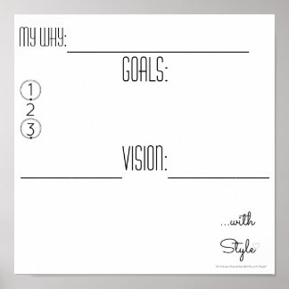 ビジョンボード…スタイルで ポスター