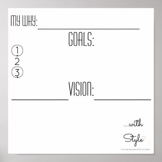 ビジョンボード…スタイルで ポスター (正面)
