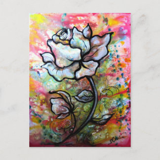 ビジョン、白黒スケッチby Shadia Zayed ポストカード