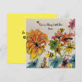 ビジー・ビー ノートカード (正面/裏面)