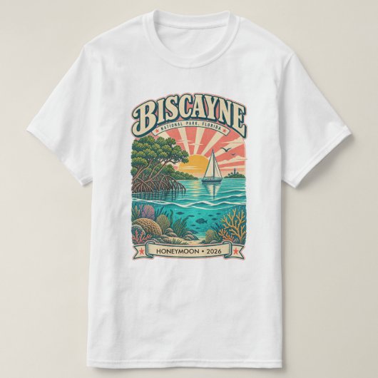 ビスカイン国立公園 Tシャツ (デザイン正面)