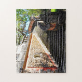 ビスカヤ階段マイアミフロリダ。クリスマスグリーティング ジグソーパズル (縦)