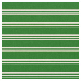 ビスクとダークグリーンのパターン ファブリック