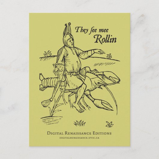 ビスクの散歩用はがき ポストカード (正面)