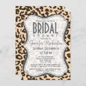 ビスクカラーレオパードアニマルプリント 招待状 (正面/裏面)