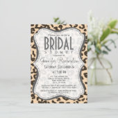 ビスクカラーレオパードアニマルプリント 招待状 (スタンド正面)