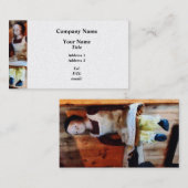 ビスク人形の販売 – プラチナ 名刺 (正面/裏面)