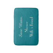 ビスケイベイブルー救ウォータープおもしろいラッシ バスマット (正面縦)