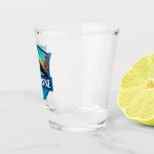 ビスケインナショナルパークカメイラストレーションレトロ ショットグラス (右)