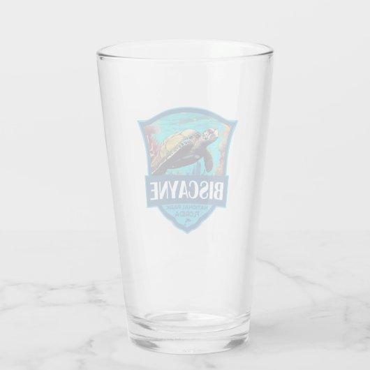 ビスケインナショナルパークカメイラストレーションレトロ タンブラーグラス (裏面)