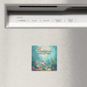 ビスケインナショナルパークフロリダタートルコーラルレトロ マグネット (インサイチュ (食洗機))