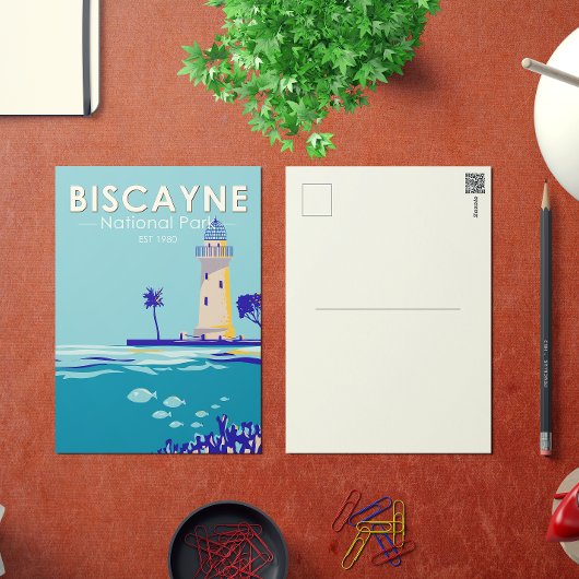 ビスケインナショナルパークボカチタ鍵ヴィンテージ ポストカード