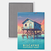 ビスケイン国立公園のスチルズビル マグネット (正面/裏面)