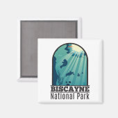 ビスケイン国立公園フロリダ海中海事 マグネット (正面/裏面)