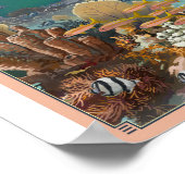 ビスケイン国立公園リトーのアートポスター ポスター (角)